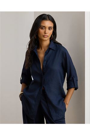 Karrie-Long Sleeve-Shirt-Tissue Linen LAUREN RALPH LAUREN | Camicia | 200782777072